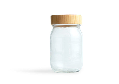 Wood Lid Jar - Medium