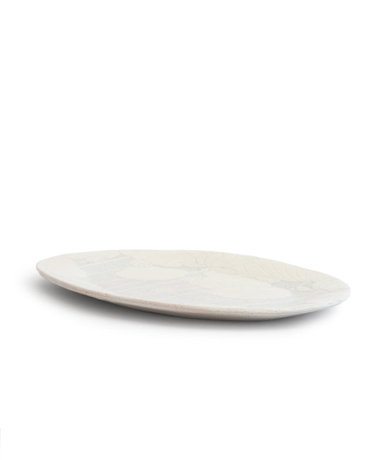 Sgraffito Oval Serving Plate (OUT OF STOCK) – Nalata Nalata