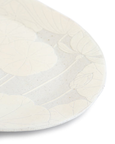 Sgraffito Oval Serving Plate (OUT OF STOCK)