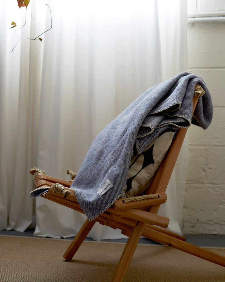 Wool Throw Blanket - "Dusk"