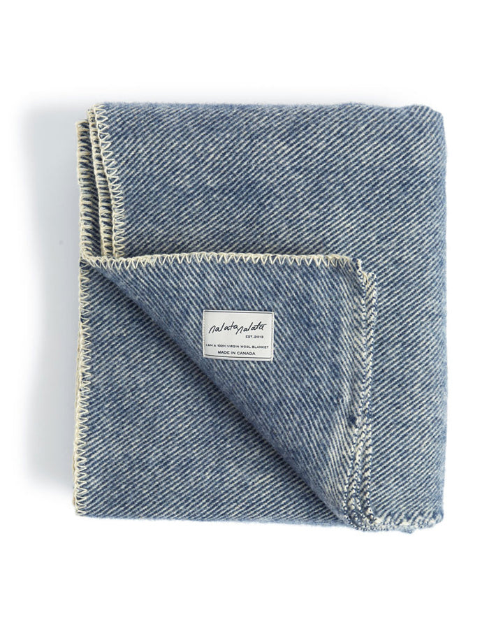 Wool Throw Blanket - "Evening"