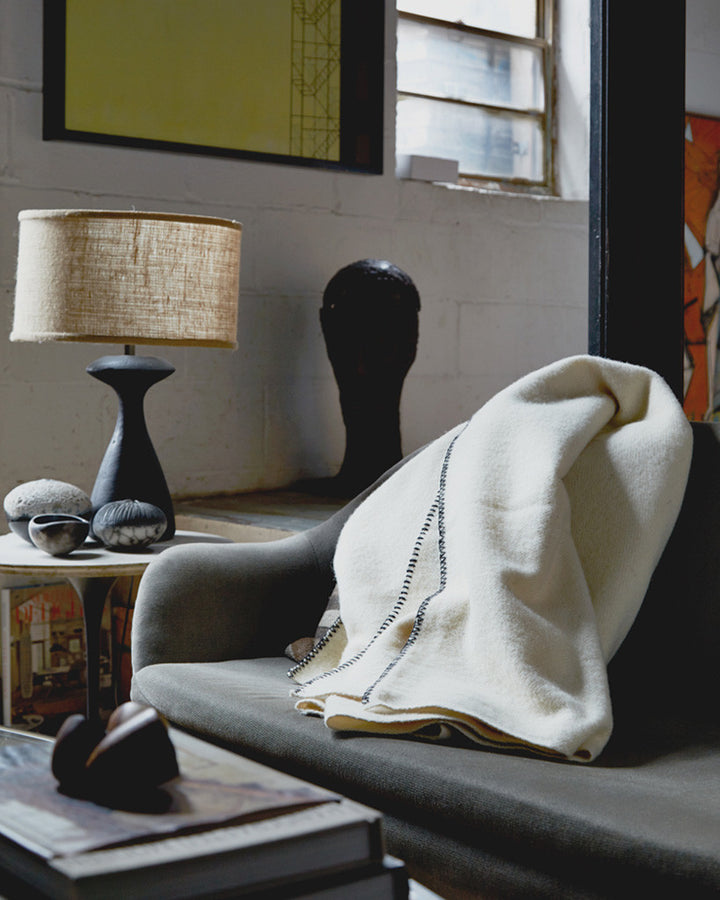 Wool Throw Blanket - "Morning" (OUT OF STOCK)