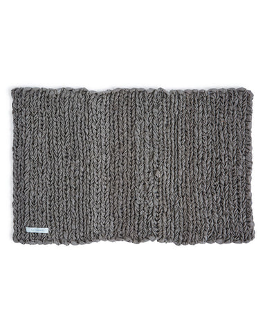 Knitted Linen Floor Mat - Natural