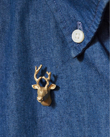 Brass Deer Pin