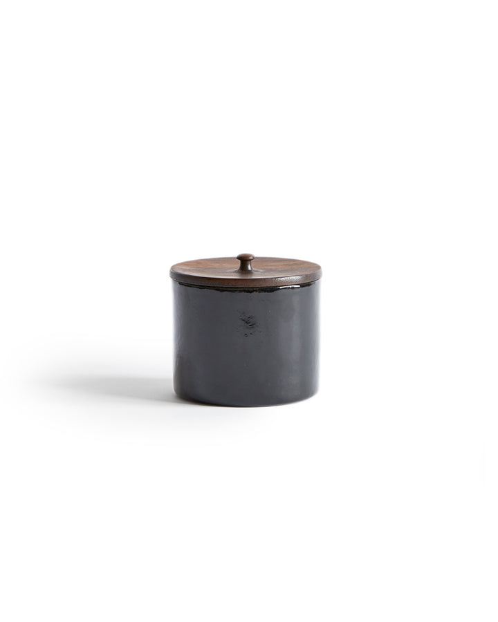 Wood and Enamel Salt Cellar (OUT OF STOCK)