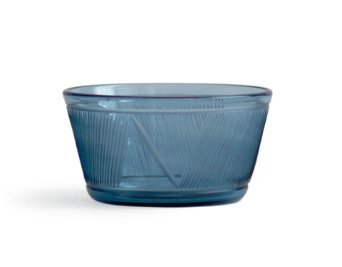 Reclaimed Blue Square Bowl - Large