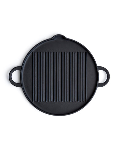 flat large cast iron griddle pan