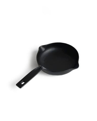Two Spouted Cast Iron Pan