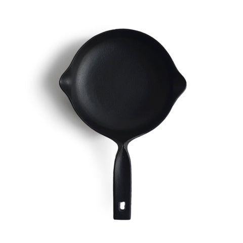 Two Spouted Cast Iron Pan