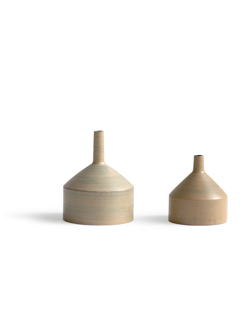 Ryuji Mitani Wooden Urushi Funnel Small  and Large