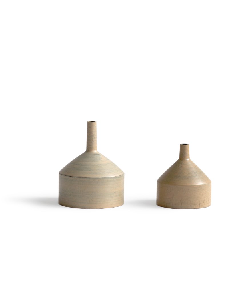 Ryuji Mitani Wooden Urushi Funnel Large and Small