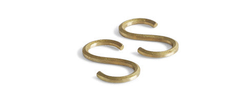 Brass S-Shaped Hooks