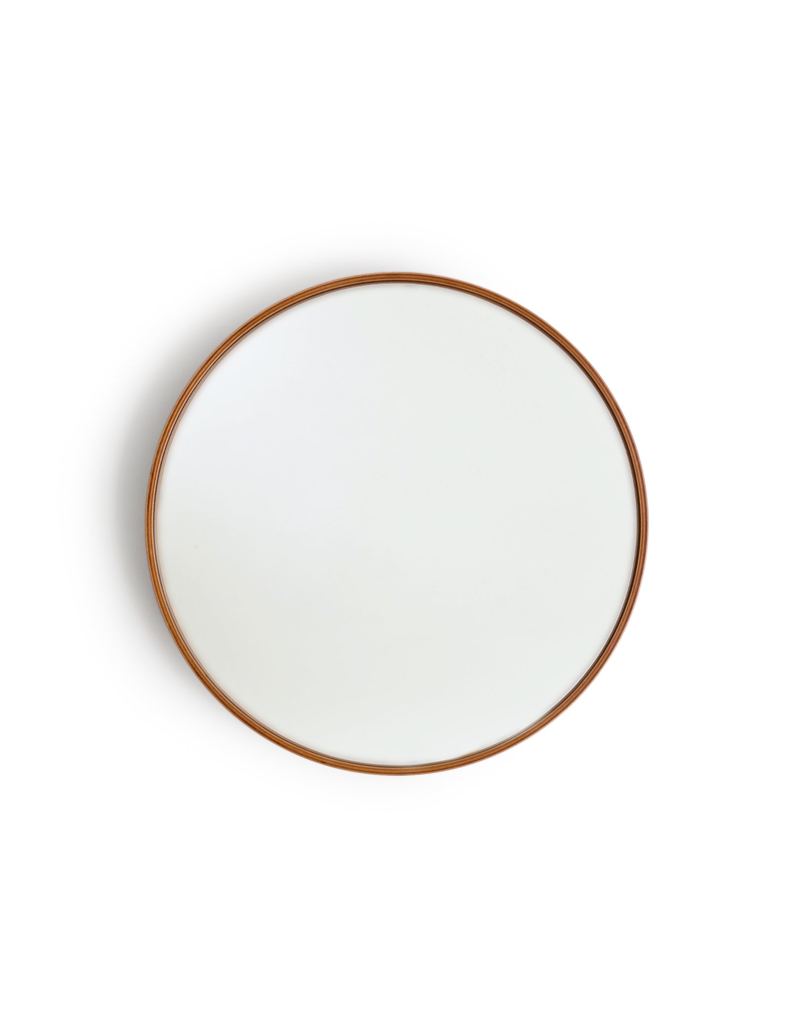 Ayous wood mirror silhouetted against white background