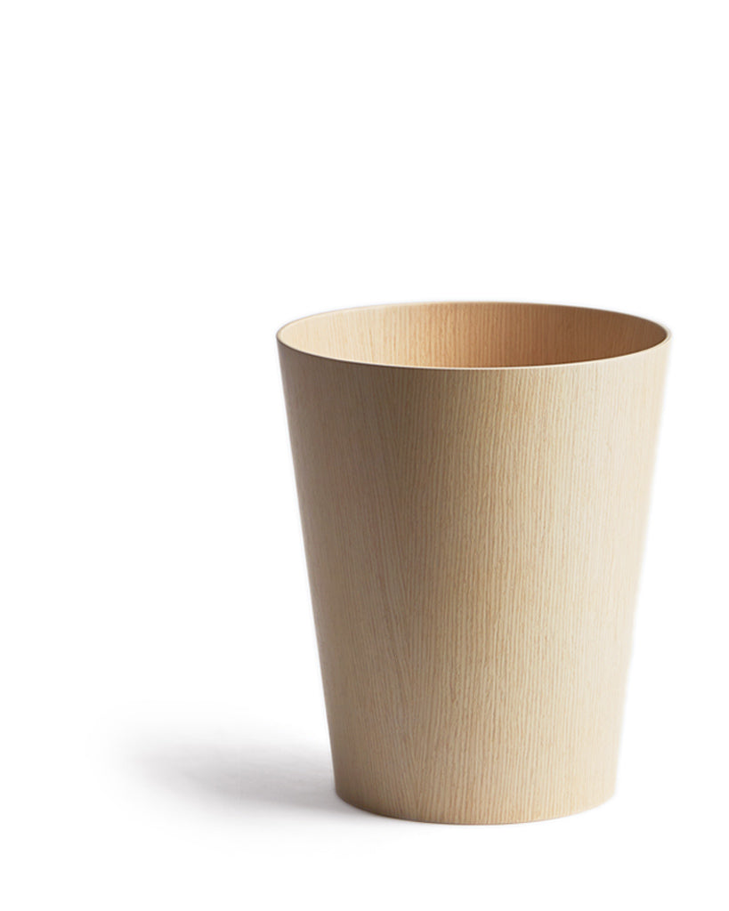 Paper Waste Basket - White Oak