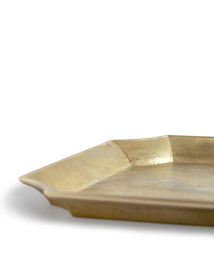 BRASS 2WAY FLAT TRAY - SOLID