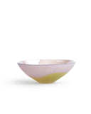 Glass Bowl - Violet and Yellow