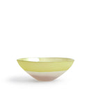 Glass Bowl - Yellow and Pink