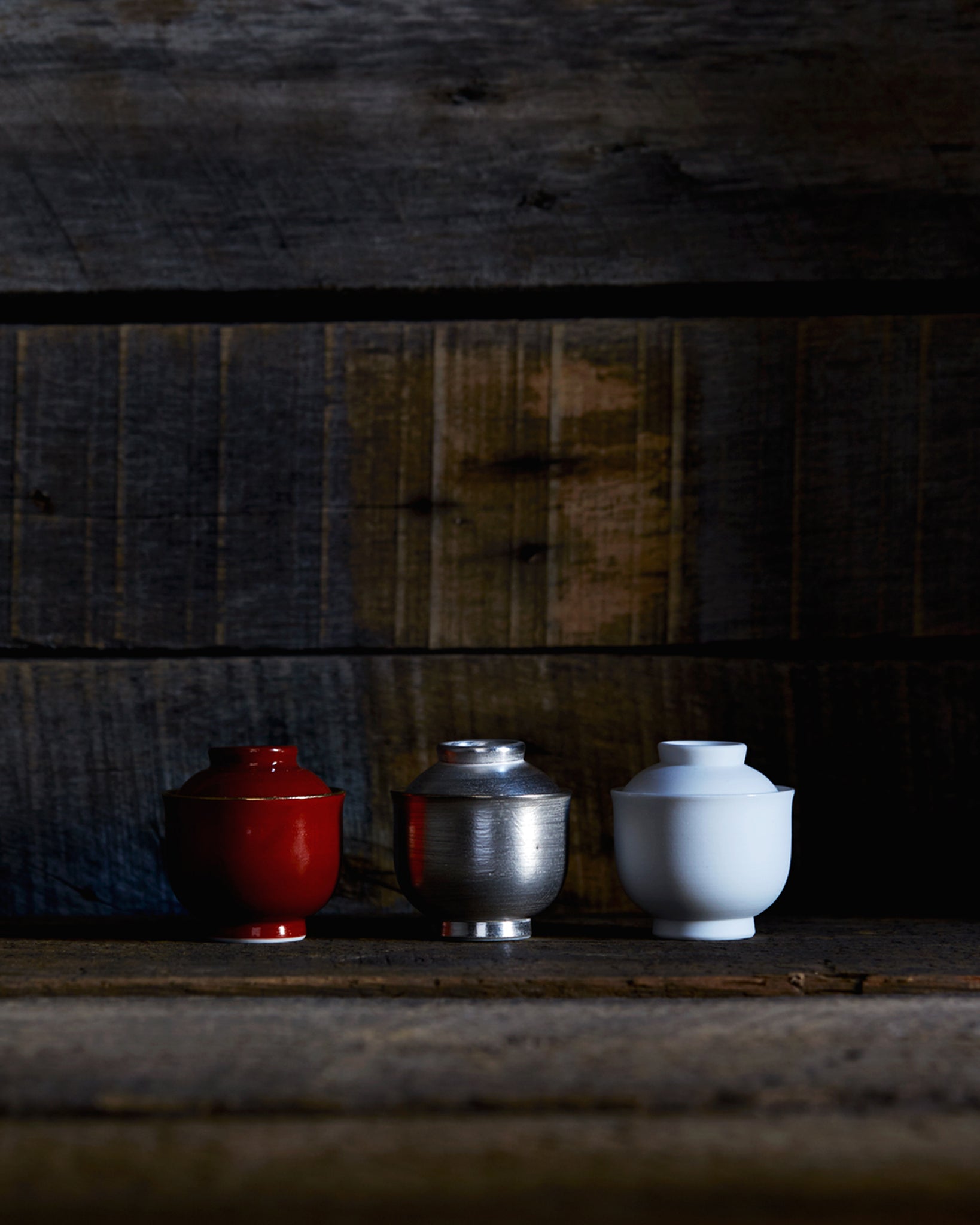 Mini Lidded Container - Red