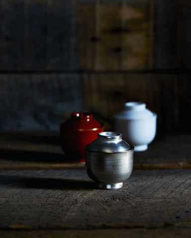 Mini Lidded Container - Silver
