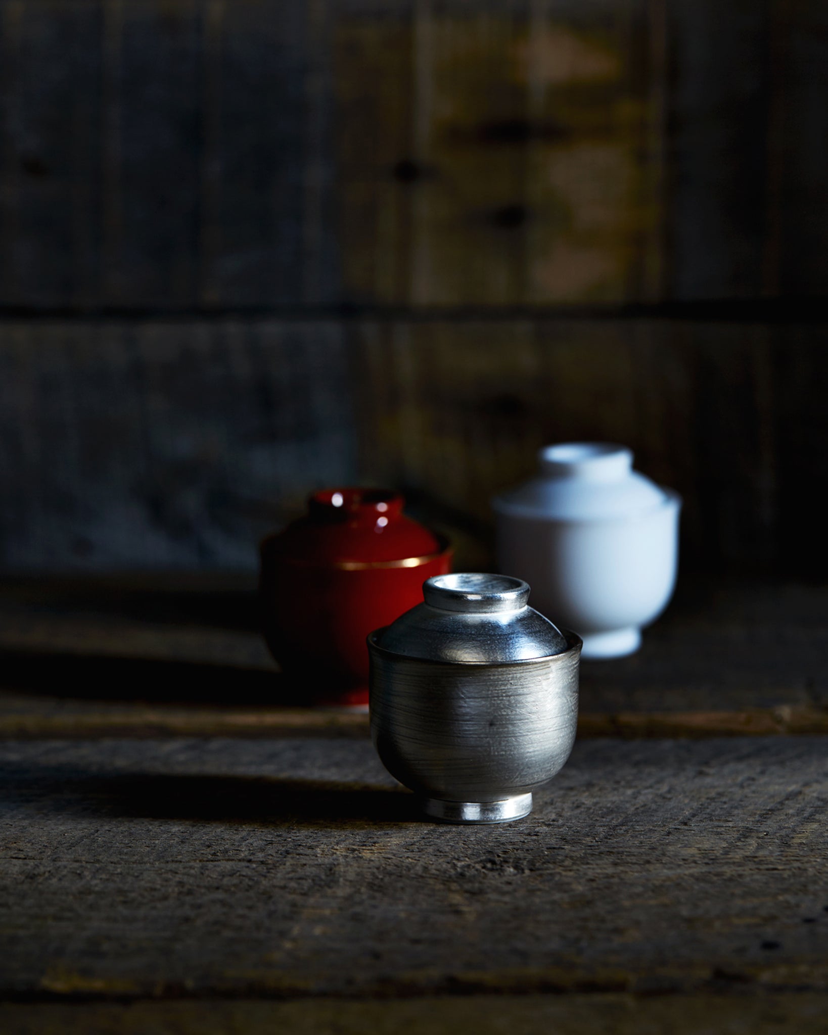 Mini Lidded Container - White