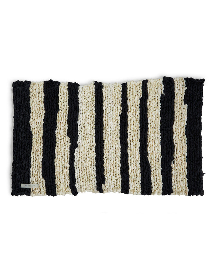 Knitted Linen Floor Mat - Striped (OUT OF STOCK)
