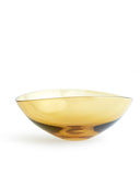 Glass Lotus Bowl Large - Amber (OUT OF STOCK)