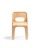 Silhouetted image of hollie children's chair against white background.
