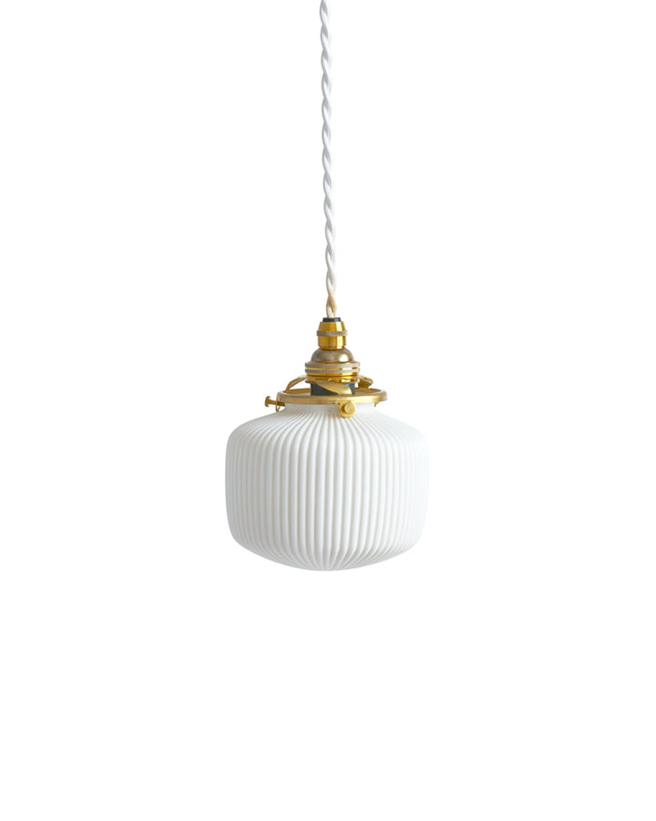 Porcelain Pendant - Ridge Drop