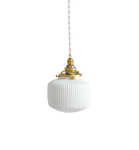 Porcelain Pendant - Ridge Drop S