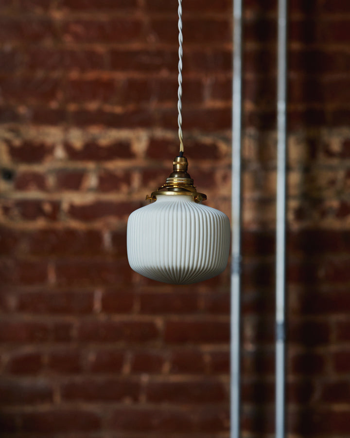 Porcelain Pendant - Ridge Drop