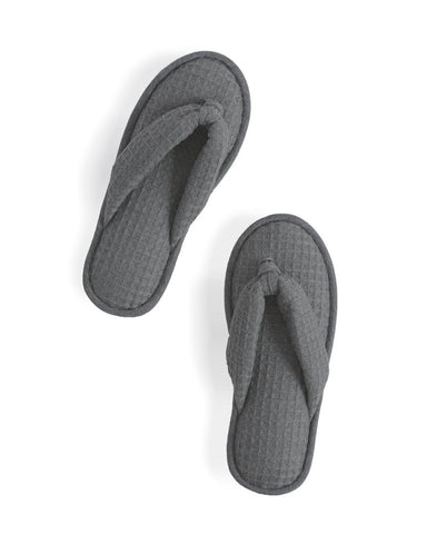Charcoal Waffle Slippers (OUT OF STOCK) - Medium (OUT OF STOCK)