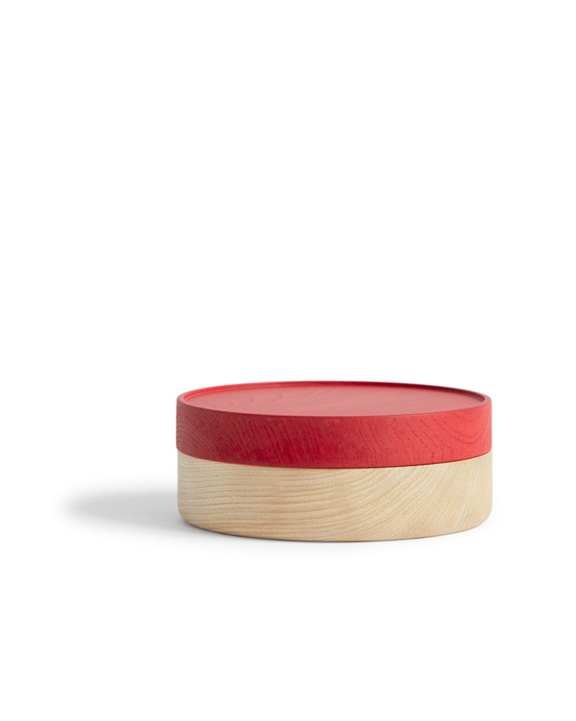 "Hako" Soji Wide Red Containers