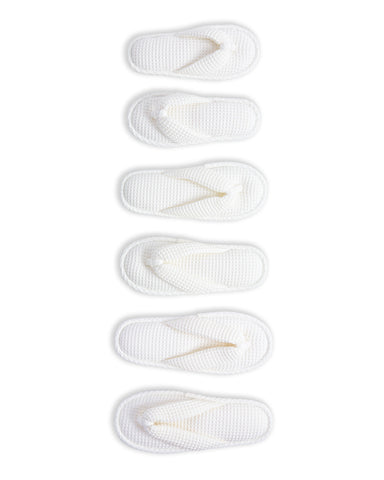 White Waffle Slippers (OUT OF STOCK)