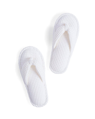 White Waffle Slippers (OUT OF STOCK) - Medium (OUT OF STOCK)