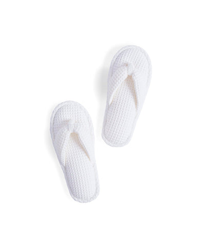 White Waffle Slippers (OUT OF STOCK) - Small (OUT OF STOCK)