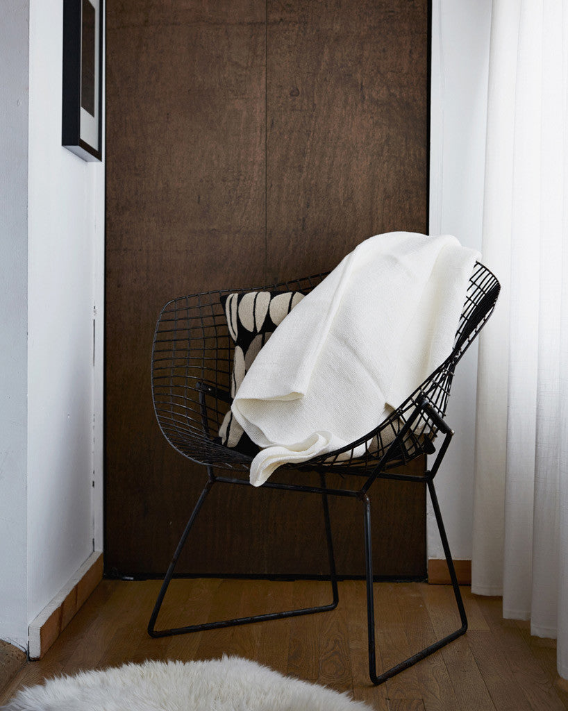 Linen Blanket - White