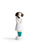 Figurine with Cat Muffler - Emerald (OUT OF STOCK)