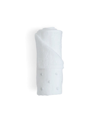 Zero Twist Gauze Dot Towels - White - Hand Towel